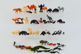 Britains - A loose collection of 54 Britains plastic Zoo / Safari Park animals.