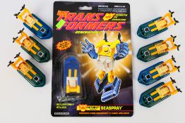 Hasbro Takara - Transformers - A carded Transformers Generation 2 Autobot Seaspray with 7 x unboxed