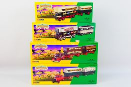 Corgi - 4 x boxed sets from The Showmans Range including Leyland dodgem truck & caravan set # 24801