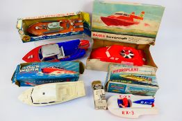 Playart - Selcol - Clifford - Enterprise - A group of vintage toys including a clockwork Cabin