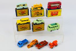 Matchbox - 10 x boxed/unboxed Matchbox die-cast model vehicles - Lot includes a #23 Caravan.