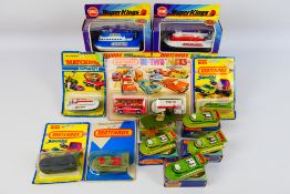 Matchbox - A collection of boxed and carded hovercraft models including Super Kings SRN6 in blue #