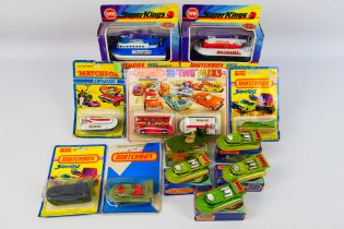 Matchbox - A collection of boxed and carded hovercraft models including Super Kings SRN6 in blue #