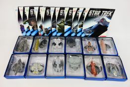 Eaglemoss - Star Trek - 12 x boxed die-cast model Stark Trek Space Ships - Lot includes U.S.