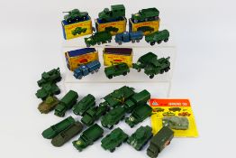 Matchbox - 27 x boxed/unboxed Matchbox die-cast model military vehicles - Lot includes a #67