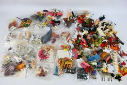 Britains - Other - A large quantity of plastic animals and a few figures including Britains cows,