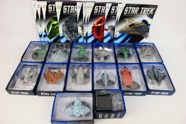 Eaglemoss - Star Trek - 14 x boxed die-cast model Stark Trek Space Ships - Lot includes a Starfleet
