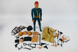 Marx - An unboxed Captain Mike Hazard figure with accessories.