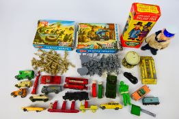 Matchbox - Lone Star - Codeg - Airfix - A collection of toys including several diecast vehicles,