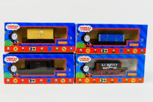 Hornby - Thomas and Friends - 4 x boxed Hornby OO gauge wagons and brake vans - Lot includes a