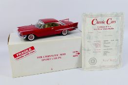 Danbury Mint - A boxed 1:24 scale die-cast 1958 Chrysler 300D Sport Coupe by Danbury Mint - Model