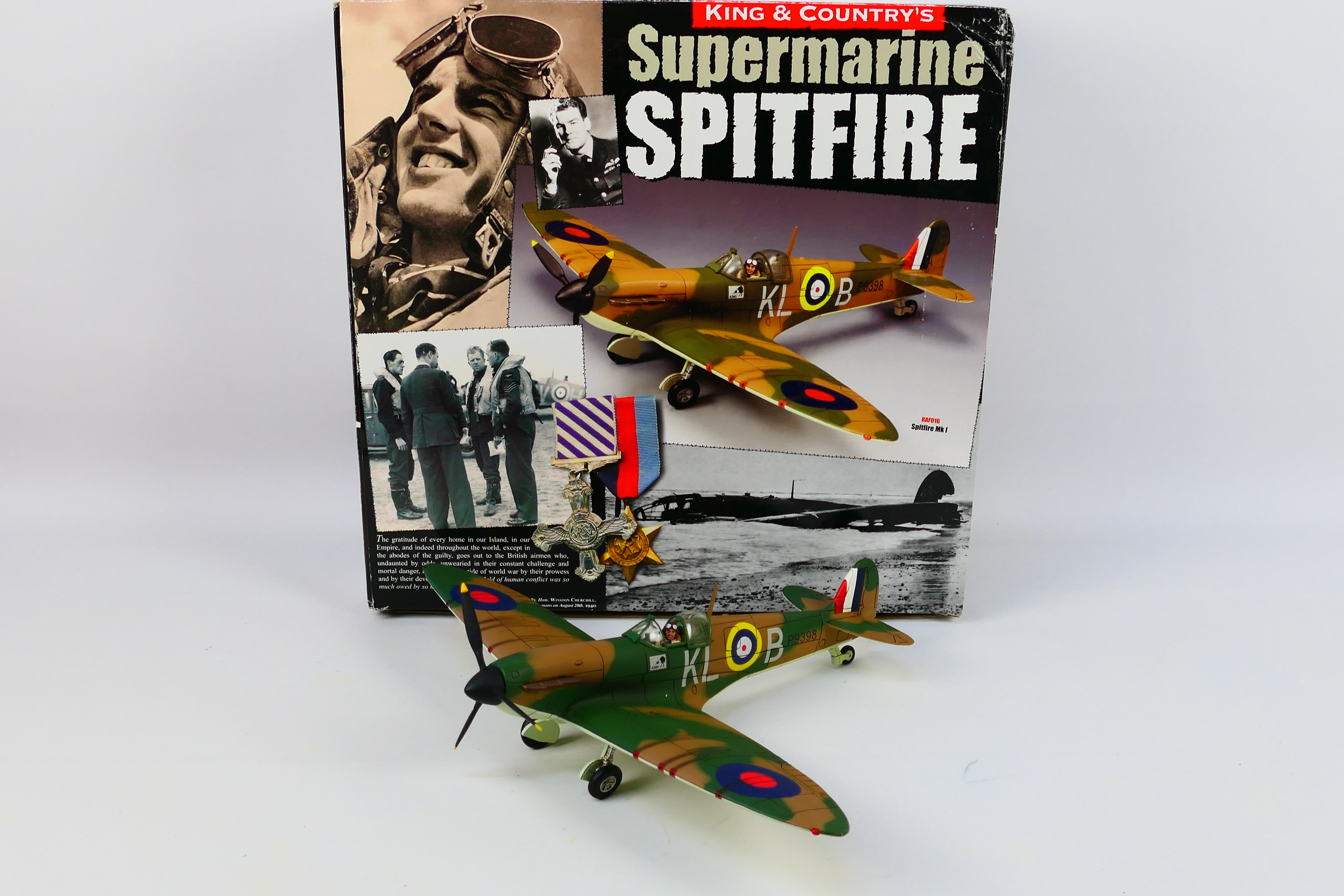 King & Country - A boxed King & Country RAF016 Royal Air Force Supermarine Spitfire Mk.I.