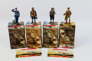 King and Country - Four boxed figures from the King and Country 'Fields of Battle' series.