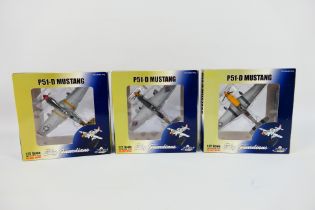 Witty Wings - Sky Guardians - 3 x boxed P51-D Mustang aircraft in 1:72 scale in different liveries,