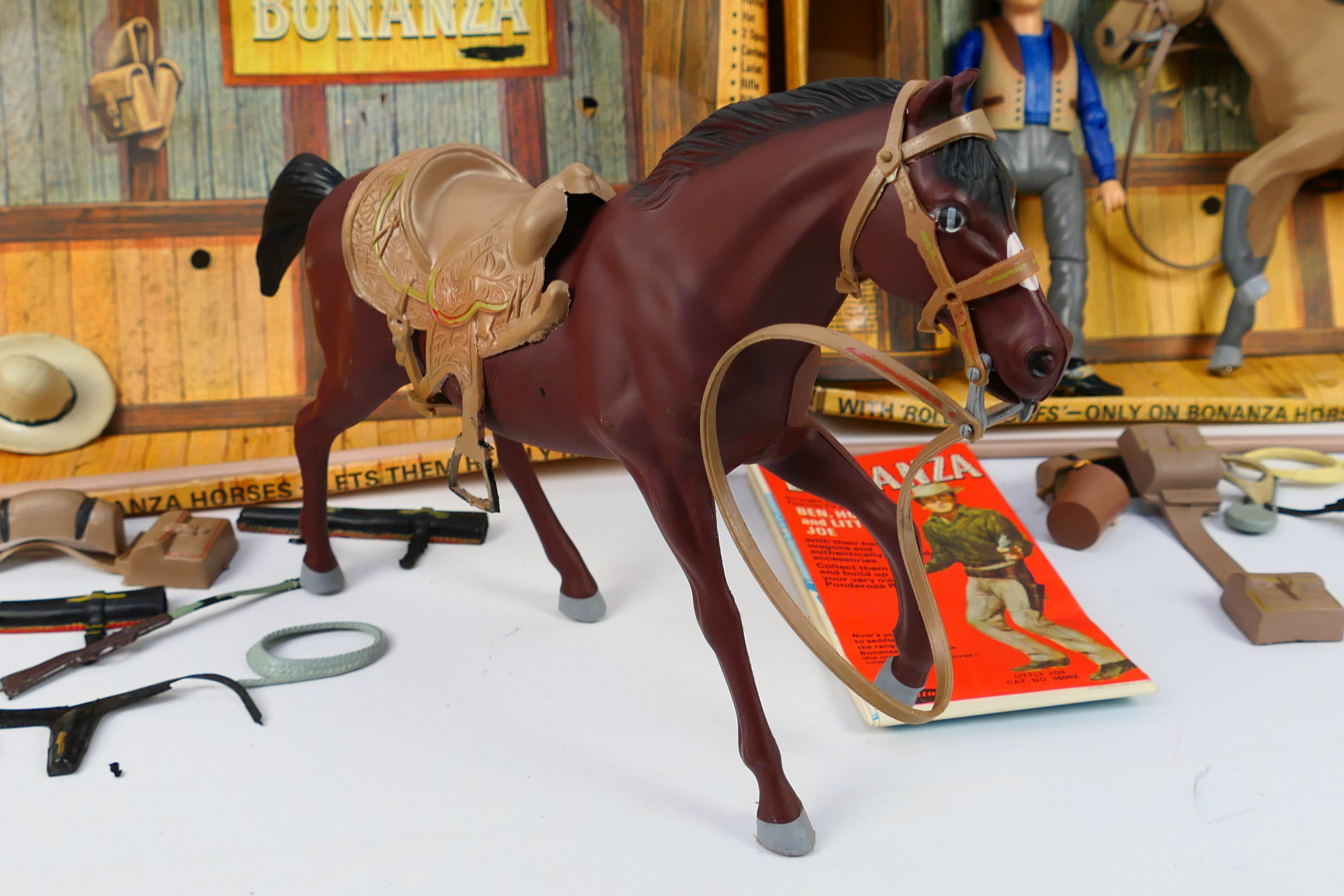 Palitoy - Bonanza - 2 x boxed sets, Ben And His Horse # 36201 and Hoss And His Horse # 36203. - Image 6 of 14