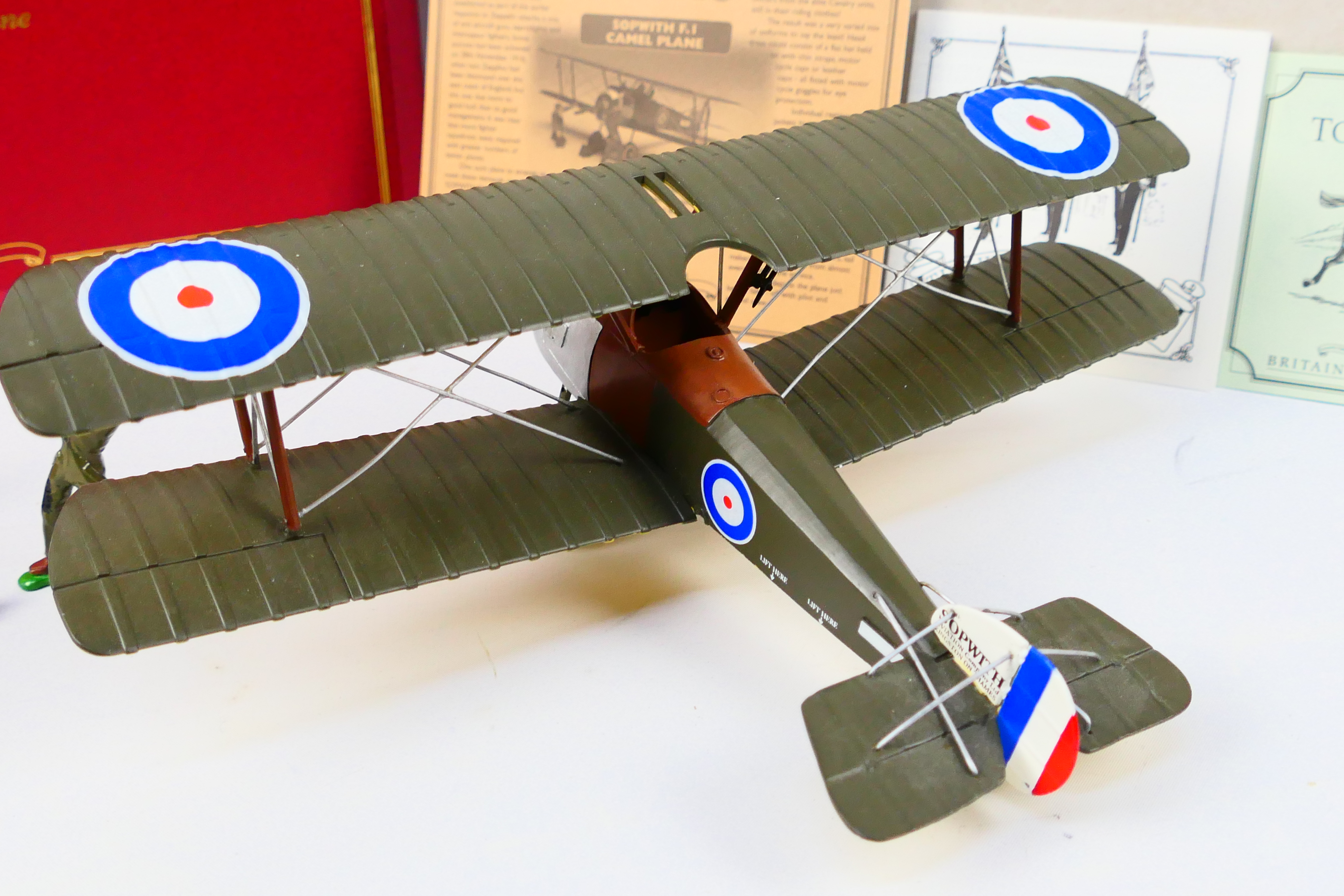 Britains - A boxed Britains 'Planes & Tanks' series #08941 Sopwith Camel F.1 Plane. - Image 5 of 5