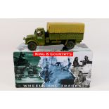King and Country - A boxed King & Country FOB24 'Fields of Battle' Bedford OYD Truck with Driver.