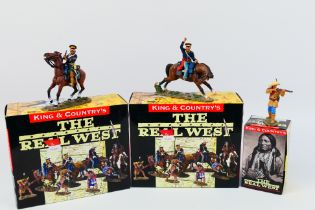 King and Country - Three boxed figures from the King and Country 'The Real West' series.