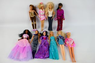 Mattel - Barbie - A group of 10 unboxed Barbie dolls.