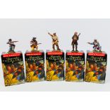King and Country - Five boxed figures from the King and Country 'Remember The Alamo' series.