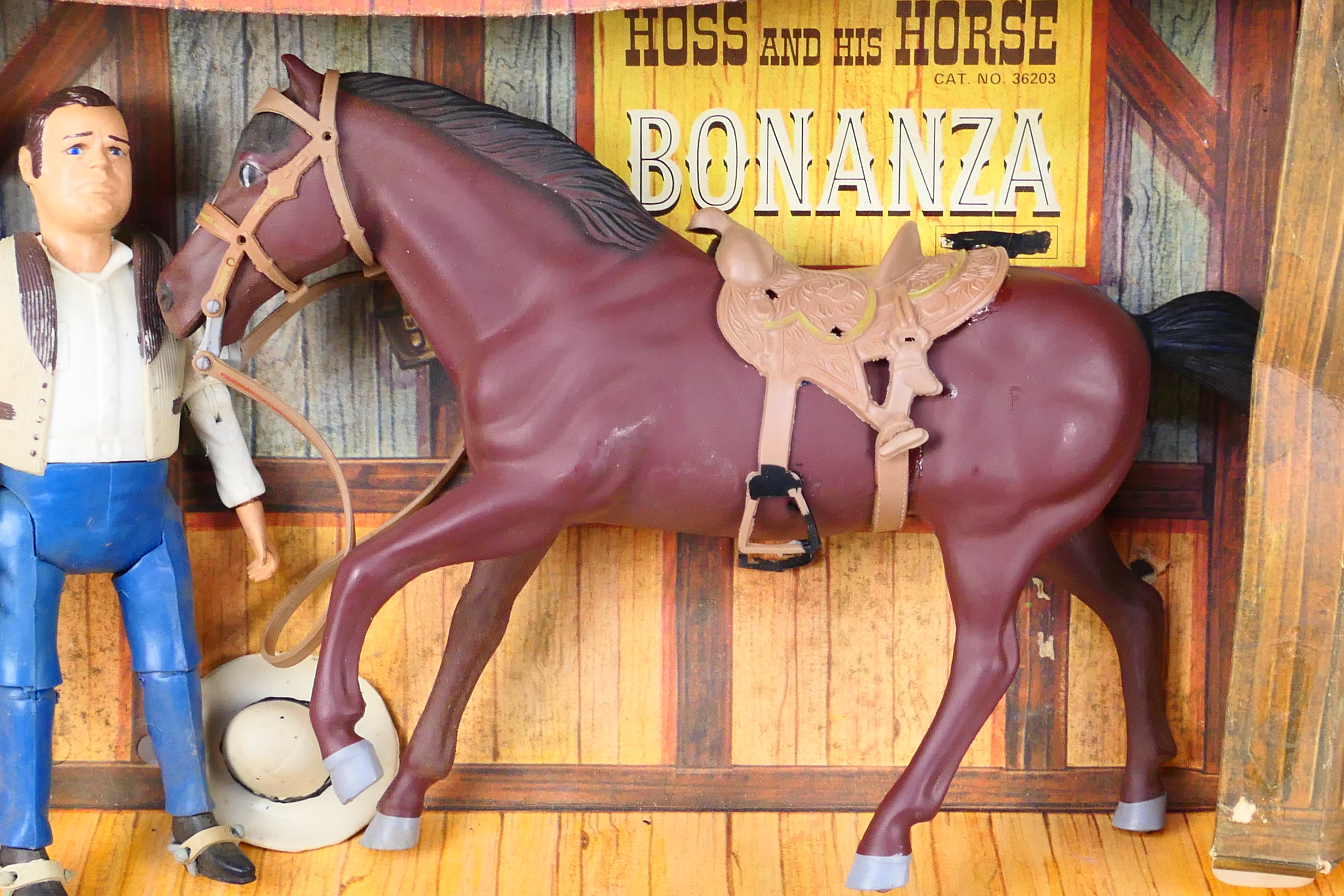 Palitoy - Bonanza - 2 x boxed sets, Ben And His Horse # 36201 and Hoss And His Horse # 36203. - Image 4 of 14