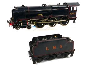 Bassett-Lowke - An unboxed O gauge 4-6-0 steam locomotive named Royal Scot number 6100 for