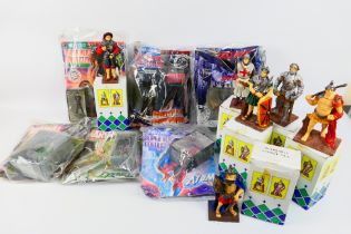DC Comics - Other - Six DC Comic Super Heroes Collection metal figures with comics,