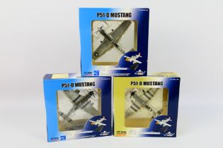 Witty Wings - Sky Guardians - 3 x boxed P51-D Mustang aircraft in 1:72 scale in different liveries,