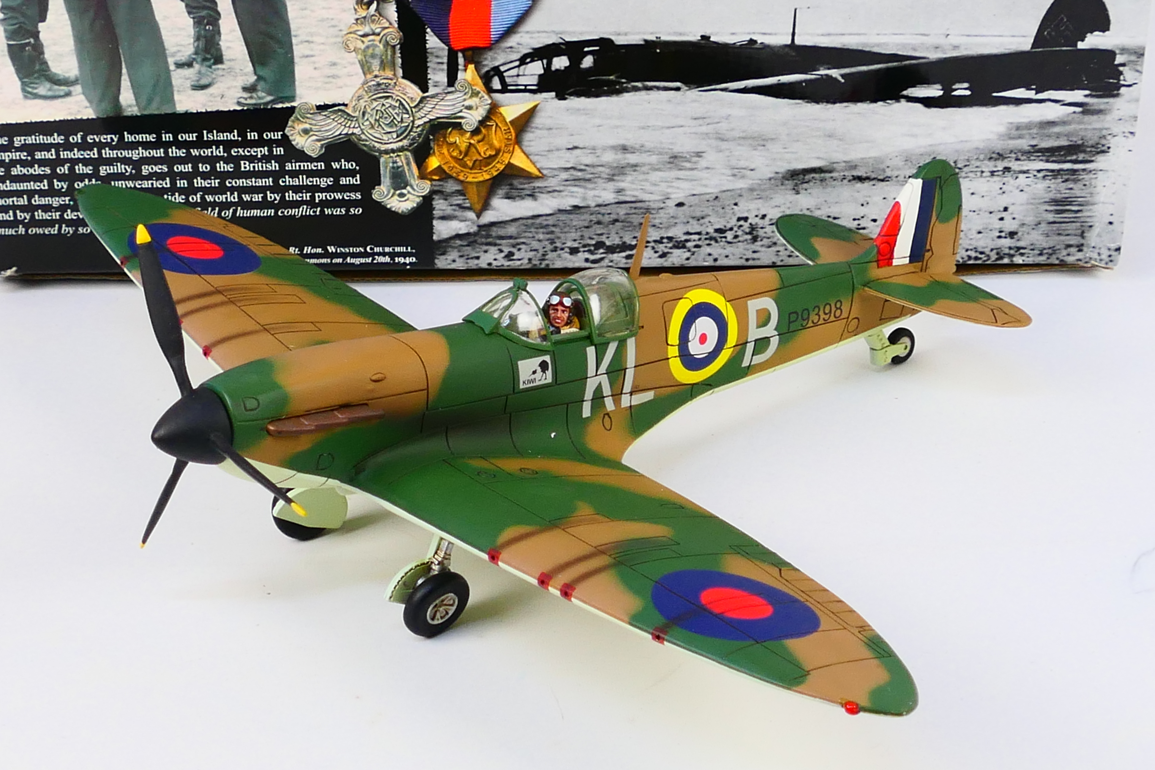 King & Country - A boxed King & Country RAF016 Royal Air Force Supermarine Spitfire Mk.I. - Image 2 of 7