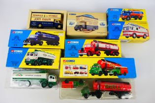 Corgi - 7 x boxed limited edition Corgi Classics die-cast model trucks - Lot includes a #16302 Esso