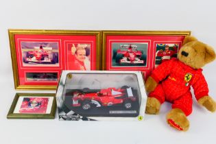 Hot Wheels - A boxed 1:18 scale Hot Wheels 'Racing' J2980 Ferrari 248 F1 diecast racing car.