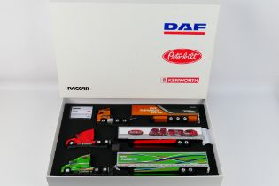 WSI Models - A boxed limited edition set of 3 x Paccar Group trucks in 1:50 scale featuring DAF,