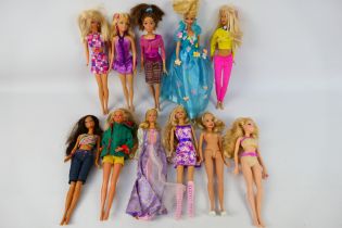 Mattel - Barbie - A group of 11 unboxed Barbie dolls.