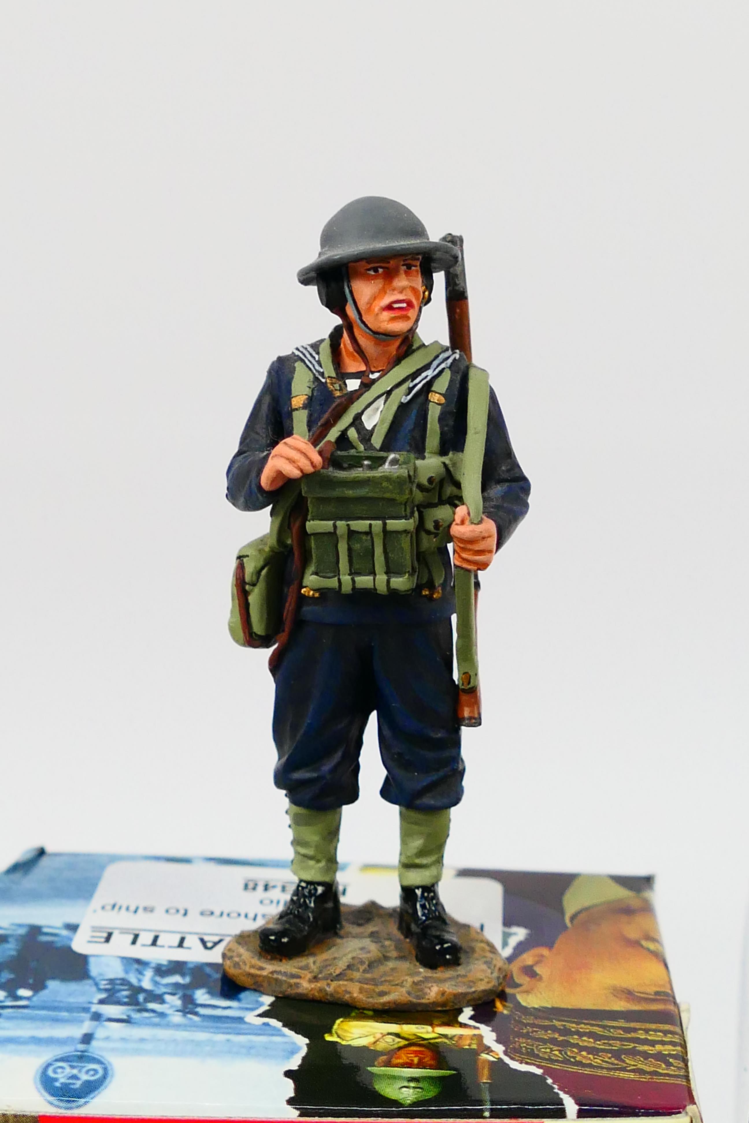 King and Country - Four boxed figures from the King and Country 'Fields of Battle' series. - Image 4 of 5