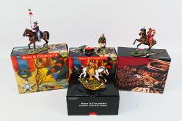 King and Country - Four boxed figures from the King and Country 'Remember The Alamo' and 'The Real