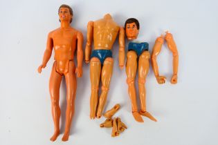 Palitoy - Action Man - Mattel - A disassembled 1979 onwards Action man with extra parts,