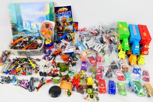 Disney - Pixar - Mattel - Lego - A collection of Pixar Cars toys including Lightning McQueen,