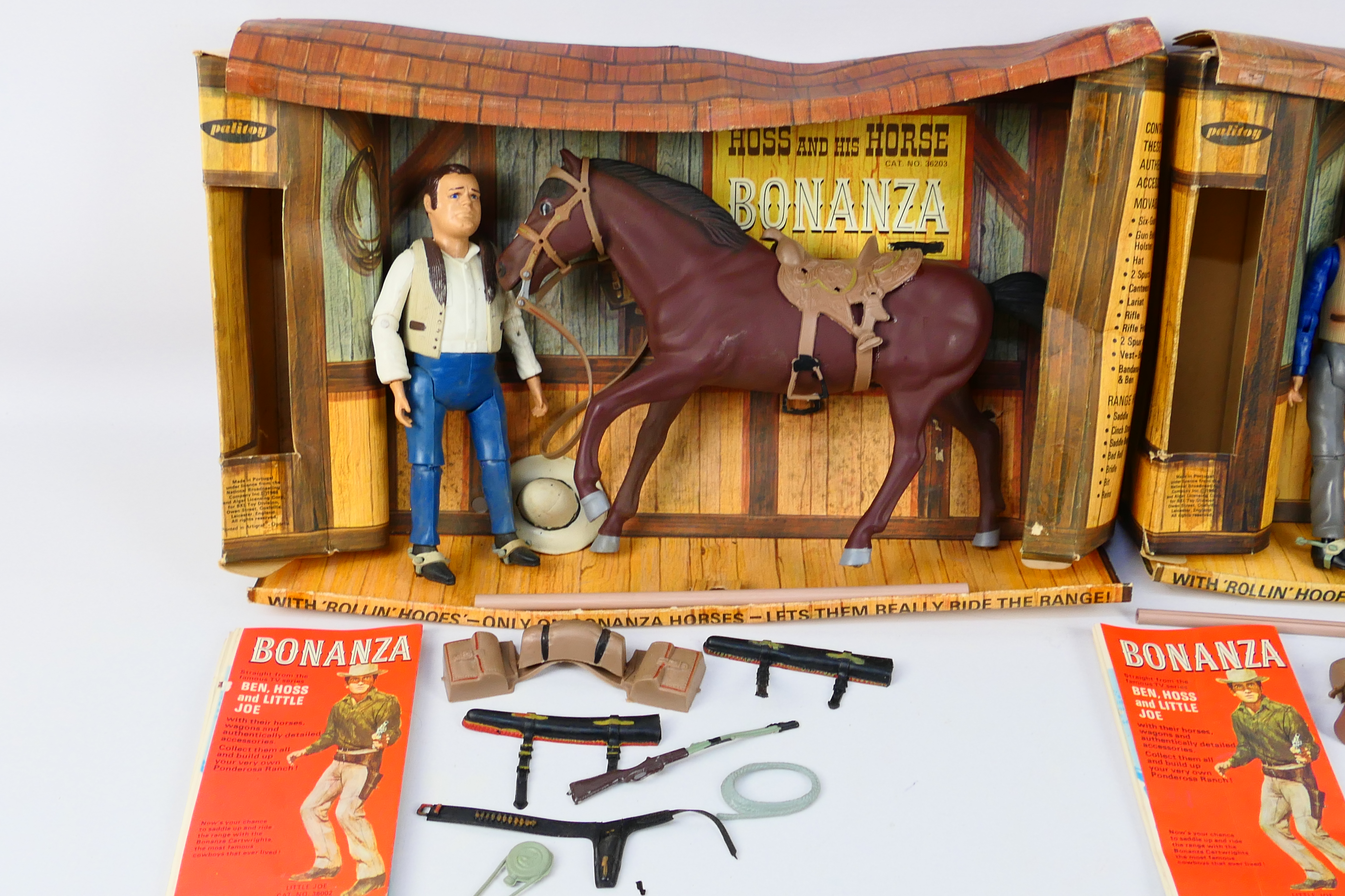 Palitoy - Bonanza - 2 x boxed sets, Ben And His Horse # 36201 and Hoss And His Horse # 36203. - Image 2 of 14