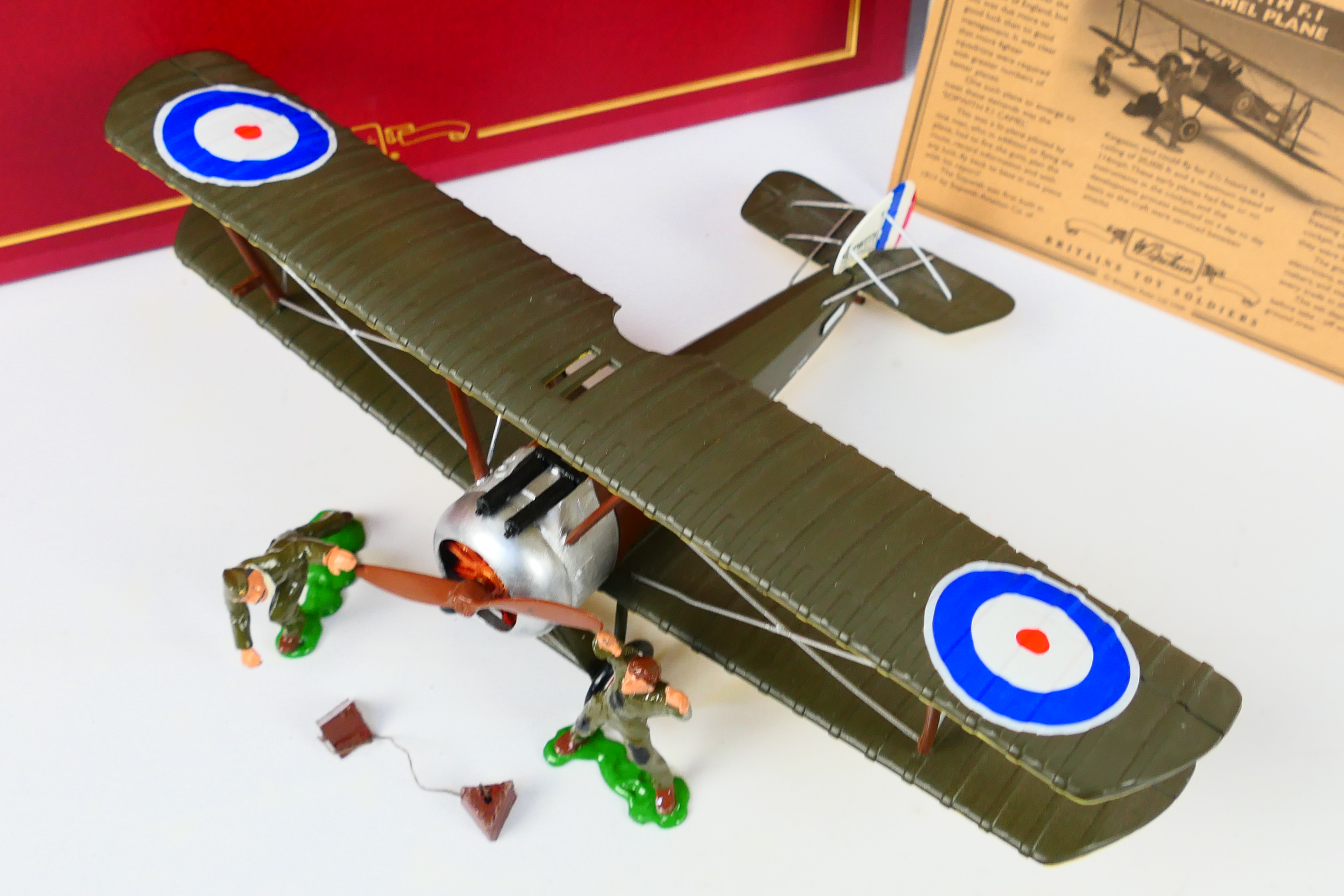 Britains - A boxed Britains 'Planes & Tanks' series #08941 Sopwith Camel F.1 Plane. - Image 4 of 5