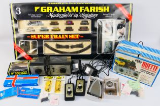 Graham Farish - Javis - H And M - A boxed N gauge size 3 Super Train Set with a Class 4 2-6-4