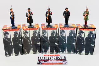 King and Country - Five boxed figures from the King and Country 'Berlin 38' series.