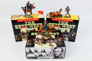 King and Country - Three boxed figures from the King and Country 'The Real West' series.