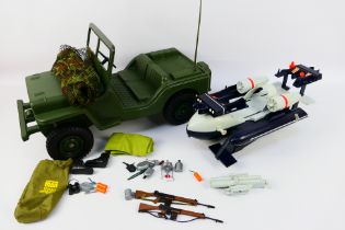 Palitoy - Action Man - An unboxed Star Speeder and a Jeep.