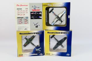 Witty Wings - Sky Guardians - 3 x boxed Messerschmitt BF109-G aircraft in 1:72 scale in different