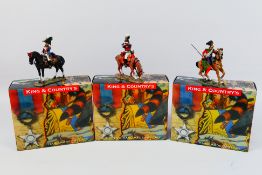 King and Country - Three boxed figures from the King and Country 'Remember The Alamo' series.