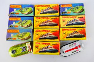 Matchbox - 10 x boxed Hovercraft # 72 and Rescue Hovercraft models # 2.