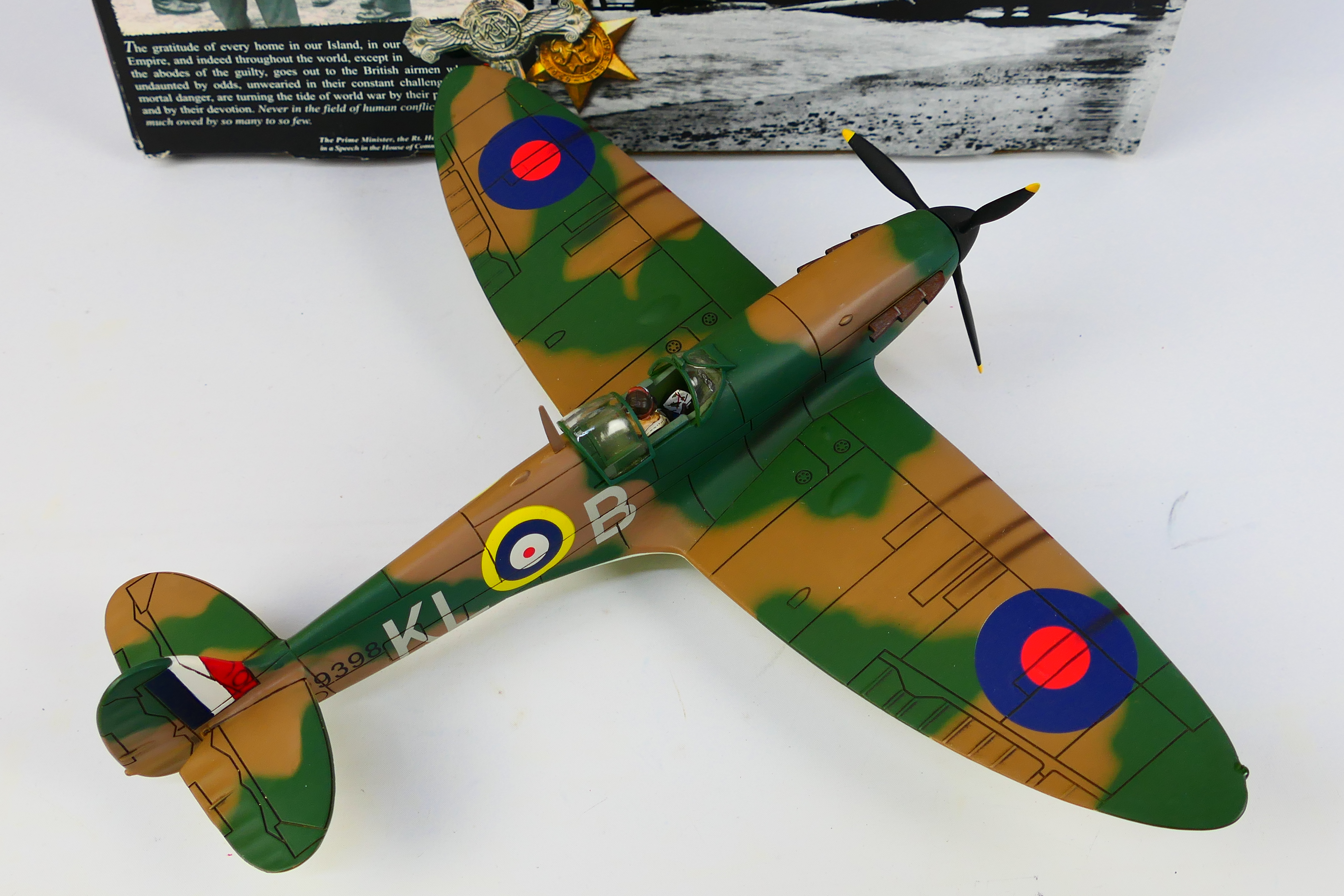 King & Country - A boxed King & Country RAF016 Royal Air Force Supermarine Spitfire Mk.I. - Image 6 of 7