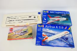 Airfix - Revell - Welsh Models - 4 x boxed aircraft model kits including Beagle Basset 206 in 1:72
