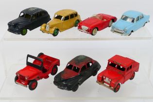 Dinky - Corgi - Other - A group of cars including Austin Healey # 300, Jeep # 405, Land Rover # 255,