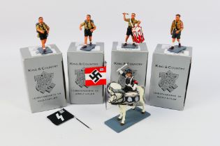 King and Country - Four boxed and one unboxed figure from the King and Country 'Berlin 38 /